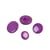 Bouton à queue nylon recylé violet lilas