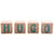 4 cubes bois lettres grises - déco chambre bébé enfant