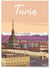 Affiche ville Turin | A3 : 29,7x42cm