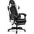 Chaise gaming - GTPLAYER - Ergonomique avec repose-pied télescopique - Noir/blanc