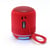 Mini Enceinte Bluetooth TWS LED Son Stéréo Portable Puissante Autonomie Longue Rouge YONIS