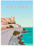 Affiche ville Antibes | A3 : 29,7x42cm