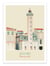 Affiche 30 x 40 cm - La Rochelle - Phare du quai Valin - Artmoric