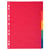 Intercalaires carte lustrée 225g 5 positions - A4 - Couleurs assorties - x 25 - Exacompta