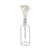 Vase Bouteille Silhouette XL – Balvi | Vase décoratif métal & verre noir 34 cm
