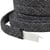 Tresse chinée pour anses de sacs 16mm noir au mètre