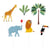 Pique à gâteau - lot de 6 - Animaux de la Savane