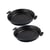 Lot de 2 moules à gâteaux ronds 28/33,5 cm en acier Black metallic Black mettallic Zenker  Black mettallic