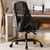 Chaise de bureau ergonomique - ComHoma - Noir - Dossier mesh - Accoudoirs 3D