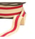 Bobine 20m élastique bicolore lisières or et argent 32mm écru/fuchsia/or