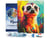 Diamond Painting Broderie Diamant Figured’Art 40x50cm toile tendue sur châssis en bois - diamants carrés - Suricate Coloré Abstrait