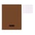 Cahier - 17x22(cm) - Grands carreaux - 48 pages - Polypro - sans spirale - Marron