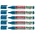 Lot de 5 marqueurs tableau blanc effaçables - EDDING - Pointe ronde 1,5-3 mm - Bleu