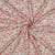 Tissu Viscose imprimé digital Ursula tapis de fleurs Rose sur fond Ecru
