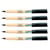 Lot de 5 marqueurs textiles permanents pointe conique fine 0,7 mm - PENTEL - Noir