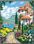 Canevas Pénélope Antique La villa fleurie 50x65cm