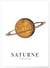 Affiche Saturne | A3 : 29,7x42cm