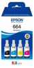 Cartouche d'encre Epson - Multipack 664 EcoTank - Noir, cyan, magenta, jaune