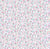 Tissu Coton imprimé Fleuris Aldo sur fond Blanc