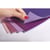 Plaq.caoutch. - mousse pailletté,autocoll., pink - violet, 20x30x0,2cm, 5  couleurs, 5 pces