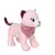Peluche - Peluche chien Fun Kitties Sonore, rose foulard parme - 17 cm