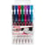 7 Stylos roller Edding - edding 2185 - noir, rouge, bleu, vert, violet, rose, bleu clair - Pointe conique