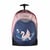 Sac à dos à roulettes - Phileas Cygne - Bleu et rose - Fille, 2 compartiments