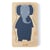 Puzzle 4 couches d'animaux en bois - TRIXIE BABY - Gris
