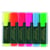 Lot de 5 surligneurs rechargeables pointe biseau 1,0 - 5,0 mm - FABER-CASTELL - Assortiment de 6 couleurs - Textliner 48 Refill