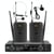 Système Microphone Sans Fil UHF Pour Scènes Studio Podcast Haute Sensibilité YONIS