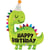 Ballon Géant Dino Happy Birthday