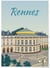 Affiche ville Rennes 2 | A3 : 29,7x42cm
