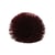 Broche fleur fluffly 7cm rouge bordeaux