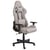 Chaise Gaming Beige en Tissu avec Accoudoirs Réglables Pivotant Style Moderne