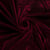 Tissu Velours Jersey uni Bordeaux foncé