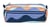 Trousse rectangulaire 2 fermetures éclair série The Fun, bleu