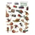 Planche de stickers couleur embelissement Fabrika Decoru BOTANY EXOTIC 212