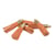 Mini pompons 6 pièces orange 2,5cm