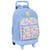 Sac à dos à roulettes Smiley World Happy 45 CM - Trolley Haut de Gamme
