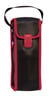 Sacoche souple pvc noir/rouge pour 3 boules de pétanque et cochonnet avec poignée en Jaftex - Maroquinor
