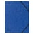 Chemise à élastique sans rabats carte lustrée 355gm2 - A4 - Bleu - x 25 - Exacompta
