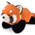 Peluche lestee panda roux geant - 55 cm