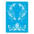 Pochoir plastique souple réutilisable 18,5 x 14,5 cm Fabrika Decoru BOUGIE NOEL 199