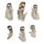 Plume de pintade, 7,5-13cm, 6pces