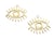 2 Breloques Oeil porte-bonheur 26*22mm doré