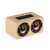 Enceinte Bluetooth Bois Son HD Puissante Autonomie Longue Batterie 1200mAh Jaune YONIS