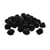 Pompons, noir, 25 mm, 35 pces