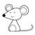 TAMPON SOURIS - 26X26 MM - BOIS