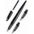 Stylo plume - Calligraphie - 3 plumes différentes - Rechargeable - ONLINE - Air Noir/Argent