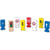 Set panneaux de signalisation train en bois - beeboo - jouet en bois